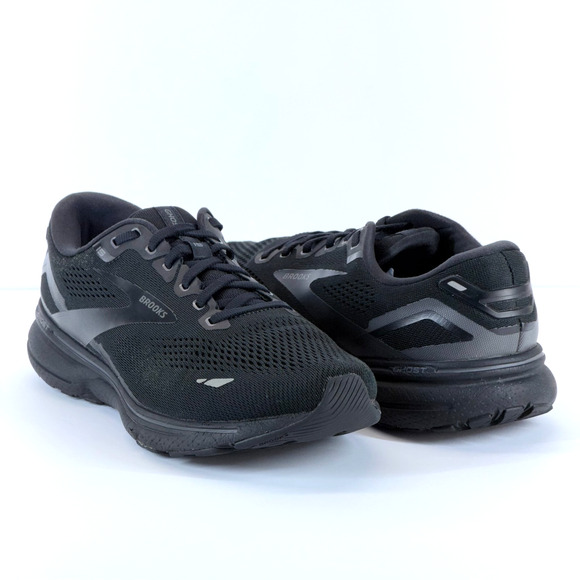 Brooks Ghost 15 Women Sz 10.5 Black Sneakers Wide 2E Lace Up 1103932E020 Running - Picture 2 of 12